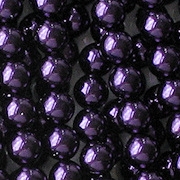 6mm Deep Purple Round Glass Pearls [75]