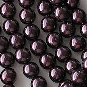 6mm Plum Purble Round Beads [75]