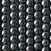 4mm Hematite-Colored Round Beads [100]
