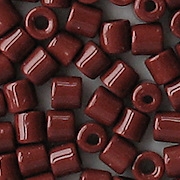 4.5mm Reddish-Brown Cylinder Beads [150] (see Defects)