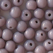 7mm Opaque Lavender Round Beads [50]