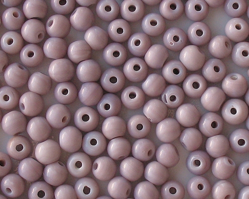 7mm Opaque Lavender Round Beads [50]