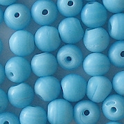 7mm Opaque Baby Blue Round Beads [50]