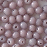4.5mm Opaque Grayish Lavender Round Beads [100]