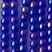 4mm Cobalt Iris Round Beads [100]