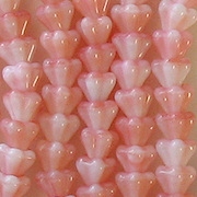 5x6mm 'Peaches & Cream' Bell Flower Beads [50]