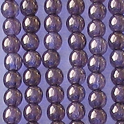 3mm & 4mm Amethyst Bronze Luster Round Beads [100]