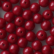 6mm Red-to-Maroon Round Beads [50] (see Comments)