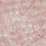 4x6mm Light Peach Pink Pony Beads [50]