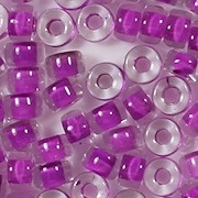 6mm Violet-Lined Pony Beads [50] (see Defects)