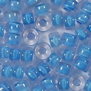 6mm Blue-Lined Pony Beads [50] (see Defects)