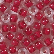 6mm Red-Lined Pony Beads [50] (see Defects)