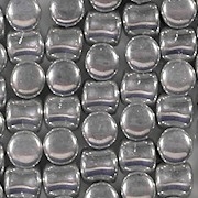 5mm Silver-Colored Hourglass Beads [44] (see Comments)