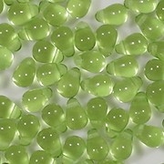 6mm Lime Green Teardrop Beads [100]