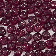 3x5mm Garnet Red Nugget-Shaped Rondelle Beads [100]