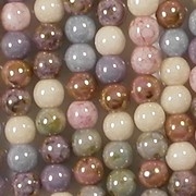 4mm Opaque Luster Mixed Beads [100]
