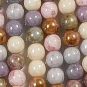 6mm Opaque Luster Mixed Beads [50]
