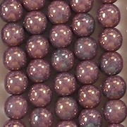 6mm Purple Gold Luster Beads [50] (see Comments)