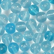6mm Aqua Beads [50]