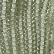 2x4mm Light Prairie Green Rondelle Beads [100]