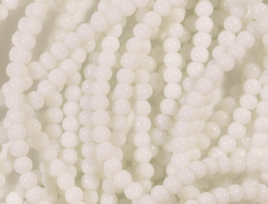 4mm Semi-Opaque White Beads [79]