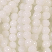 4mm Semi-Opaque White Beads [79]