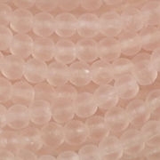 4mm Light Pink Matte Round Beads [100]