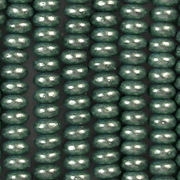 2x4mm Greenish-Aqua Metallic Rondelle Beads [100]