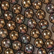 6mm Bronze Iris Round Beads [50]