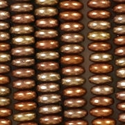 3x6mm Golden Matte Rondelle Beads [50]