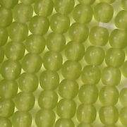 4mm Olive Green Matte Round Beads [100]