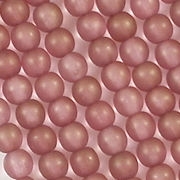 4mm Pink/Gold Matte Round Beads [100]