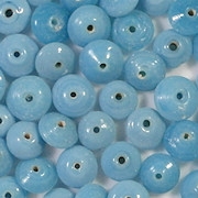 4x7mm Baby Blue Saucer-Shaped Beads (50)