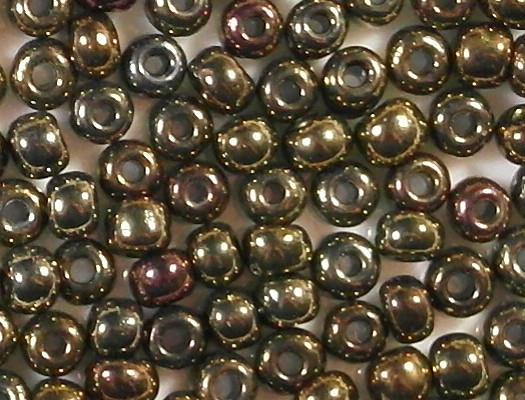 4mm Dark Bronze Iris Seed Beads [400]
