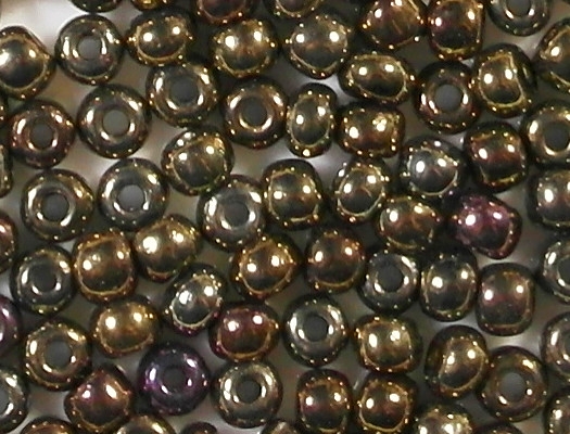 4mm Dark Bronze Iris Seed Beads [400]