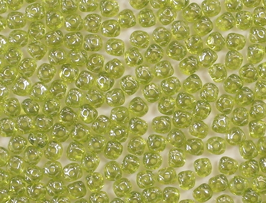 3x5mm Olive Green Luster Nugget-Shaped Rondelle Beads [100] (see Comments)