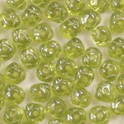 3x5mm Olive Green Luster Nugget-Shaped Rondelle Beads [100] (see Comments)