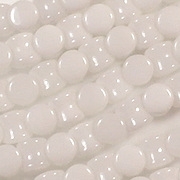 5mm White Hourglass Beads [44] (see Comments)