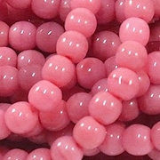 4mm Opaque Rosy Pink Round Beads [100]