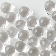 8mm Clear Teardrop Beads [50]