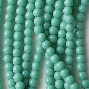 4mm Greenish Turquoise Round Beads [100]