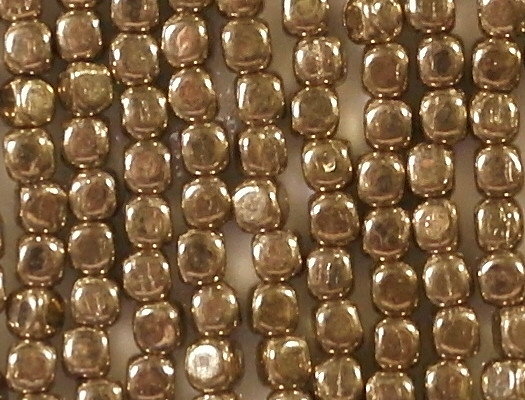 3.5mm Bronze Cube Beads [100]