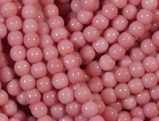 4mm 'Strawberry & Cream' Pink Round Beads [99+]