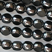 6mm Black 'Hematite' 3-Cut Round Beads [50]