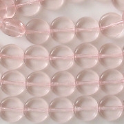 8mm Light Pink Coin Beads [50]