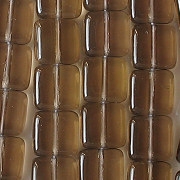 9mm Smoky Topaz (Brown) Flat Square Beads [50]