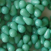 6mm Turquoise Teardrop Beads [100]