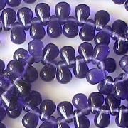 6mm Tanzanite Purple Teardrop Beads [100]