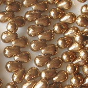 6mm Bronze-Colored Teardrop Beads [100]