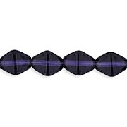 6mm Tanzanite Purple Bicone Beads [50]